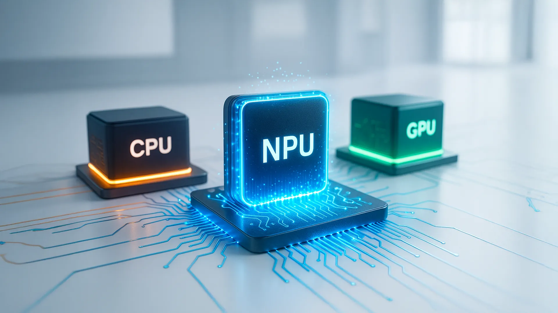 تفاوت NPU با CPU و GPU