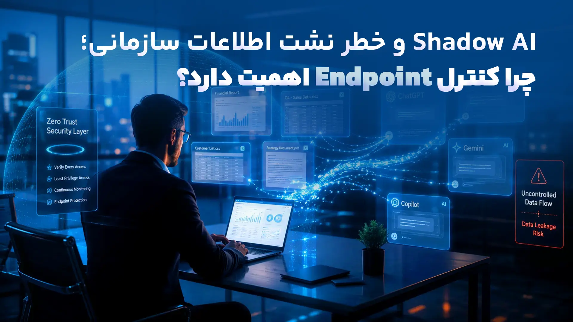 Shadow AI و خطر نشت اطلاعات سازمانی؛ چرا کنترل Endpoint اهمیت دارد؟