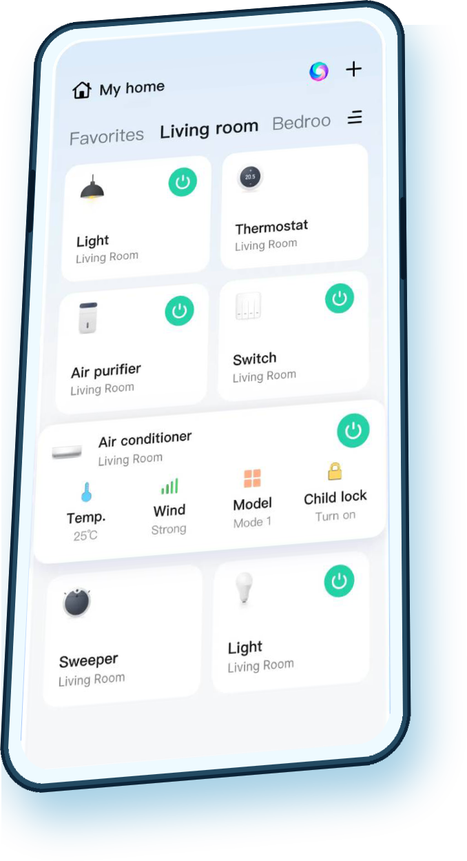 محیط اپلیکیشن SmartLife
